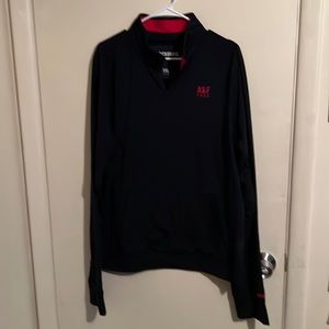 Abercrombie & Fitch Mens Athletic Quarter Zip Pullover